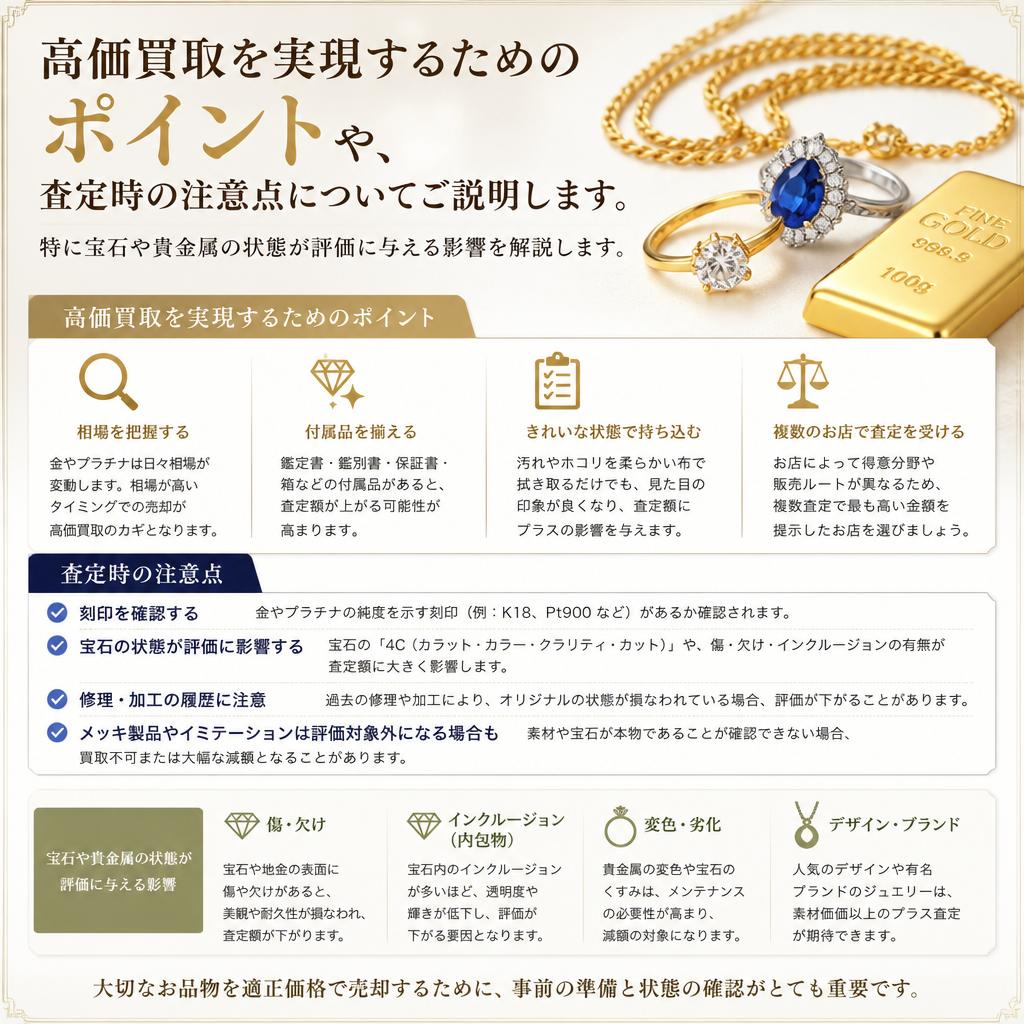 2. 高価買取のポイント