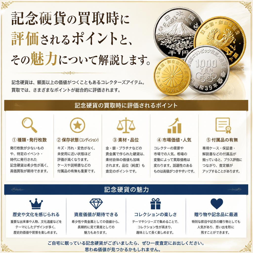 4. 記念硬貨の査定と買取
