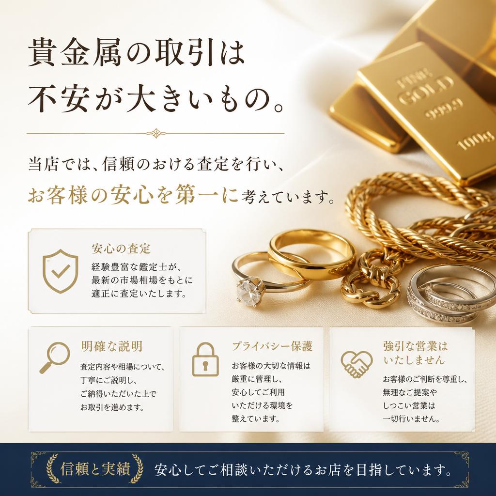 貴金属取引の安心サポート