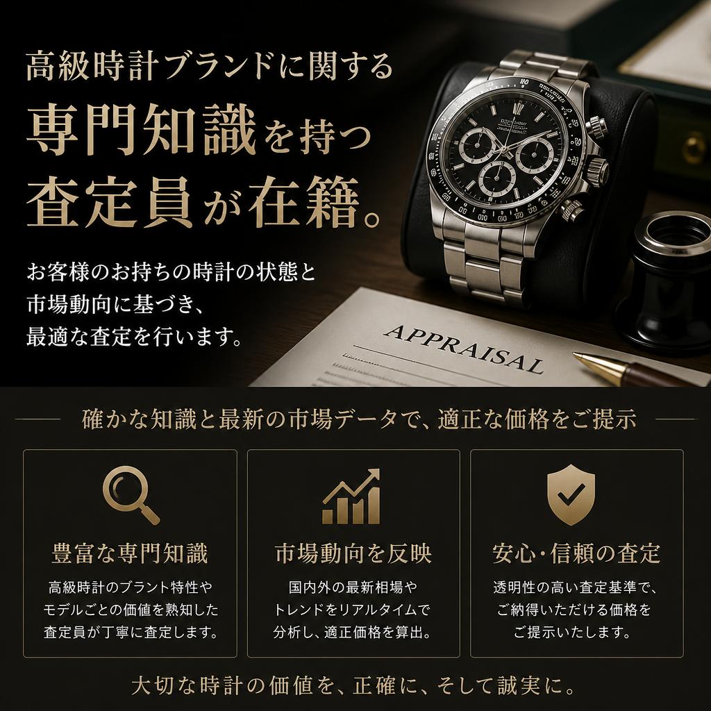 時計ブランドの専門査定