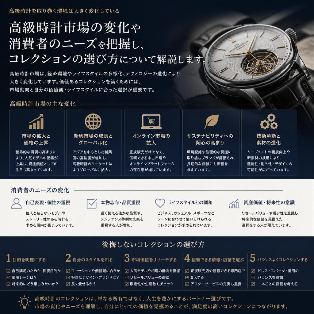 高級時計市場の現在のトレンド