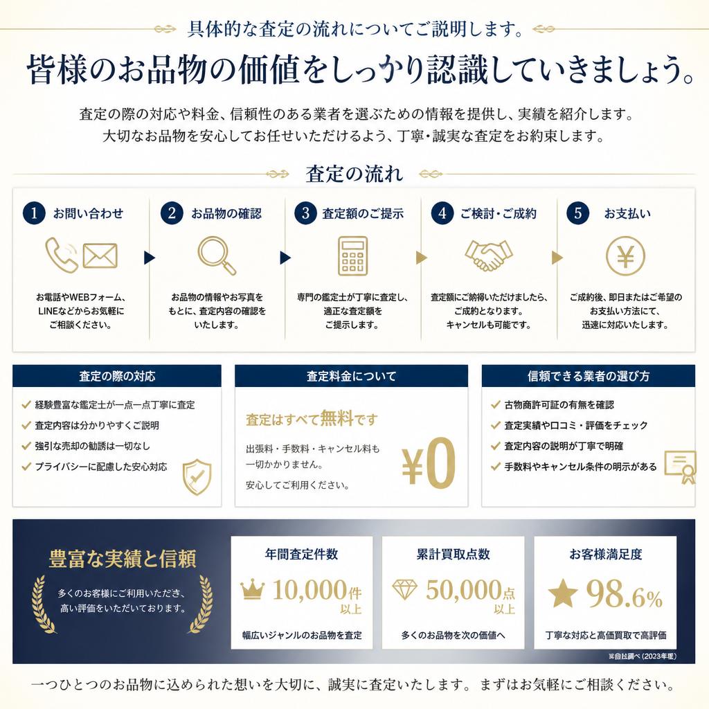 査定の流れと実績