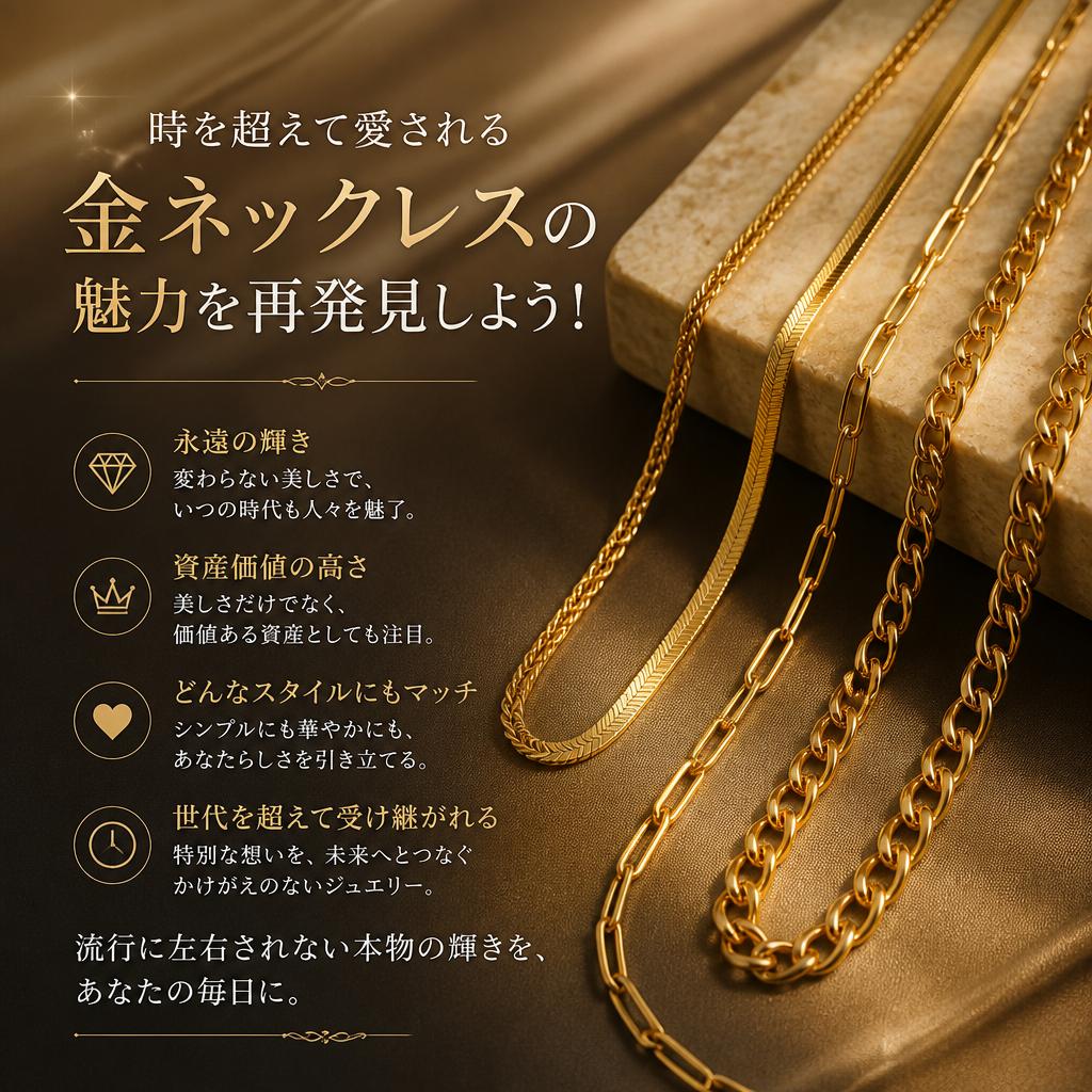 時を超えて愛される金ネックレスの魅力を再発見しよう！