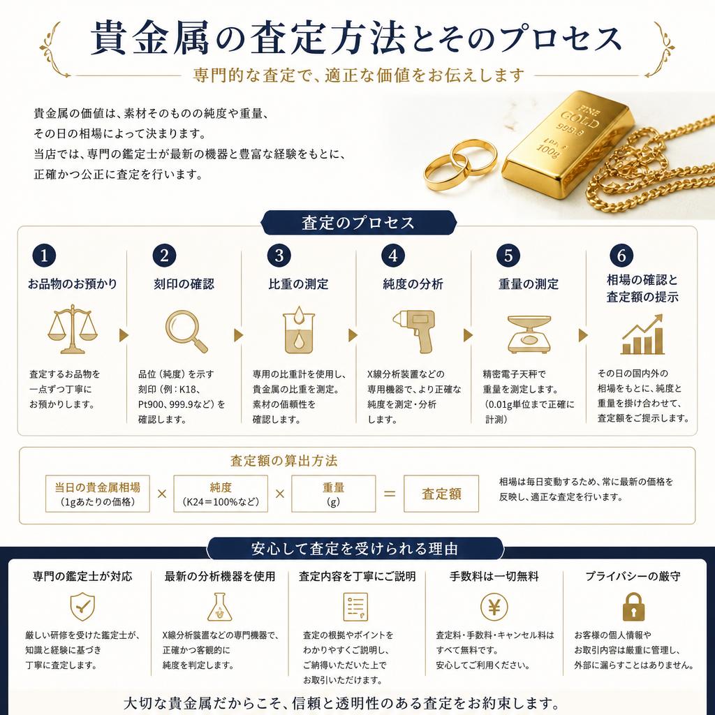 貴金属査定の安心感