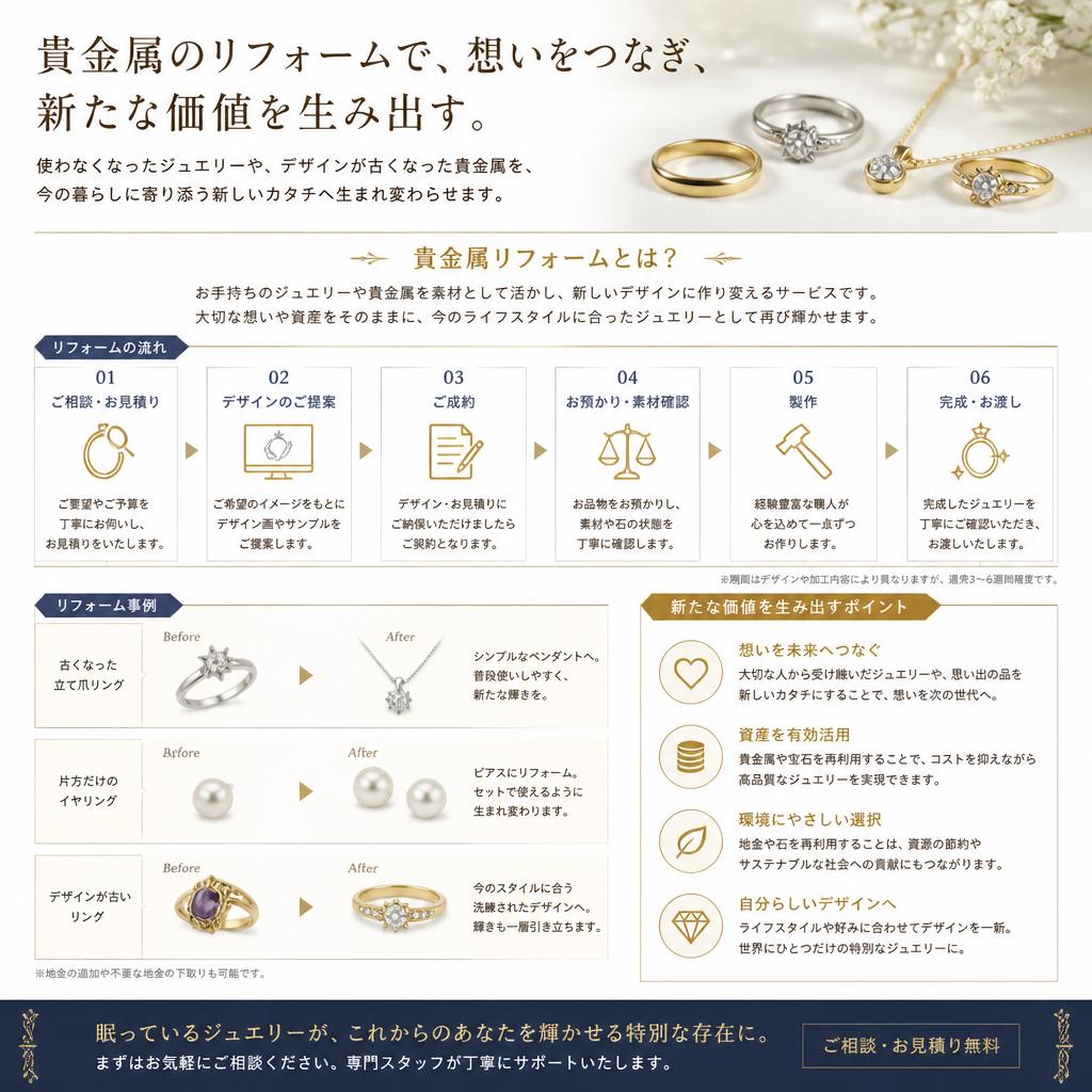 リフォームジュエリーの提案