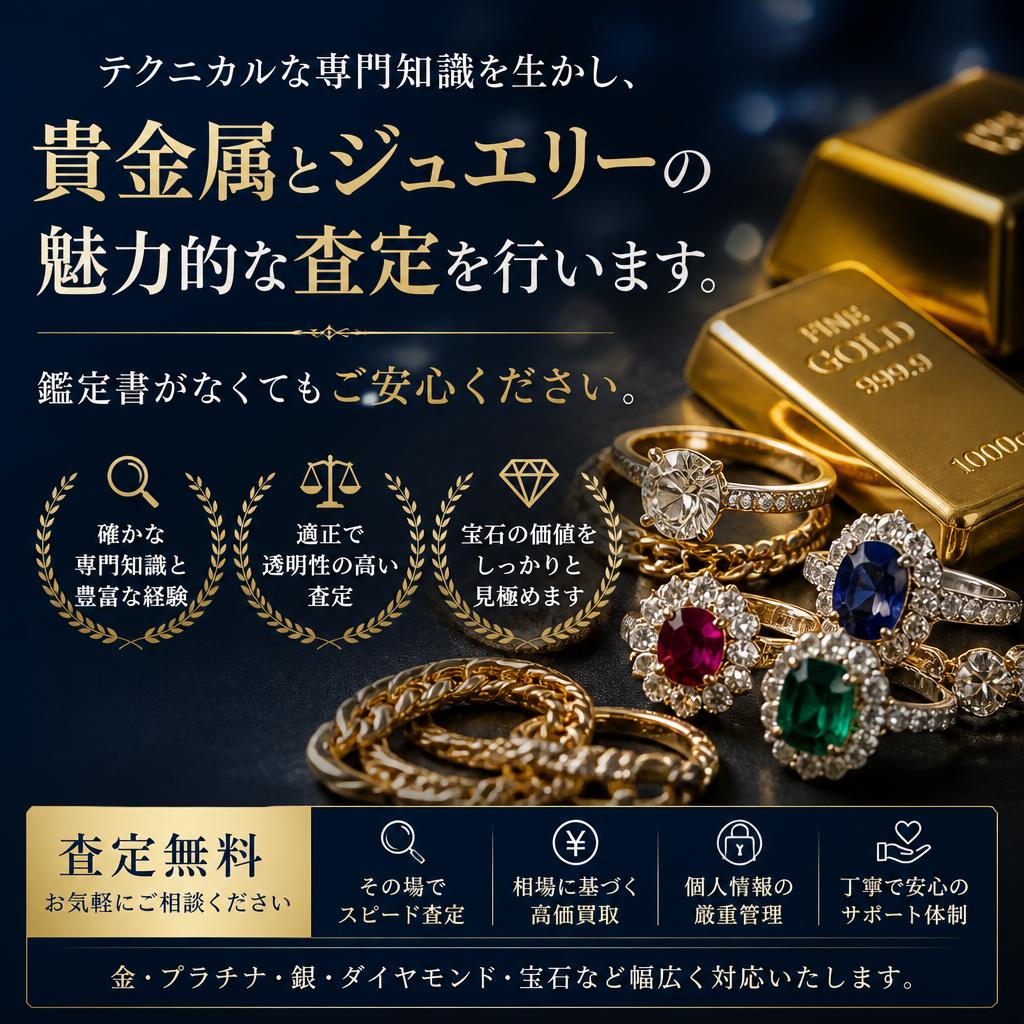 貴金属とジュエリー鑑定