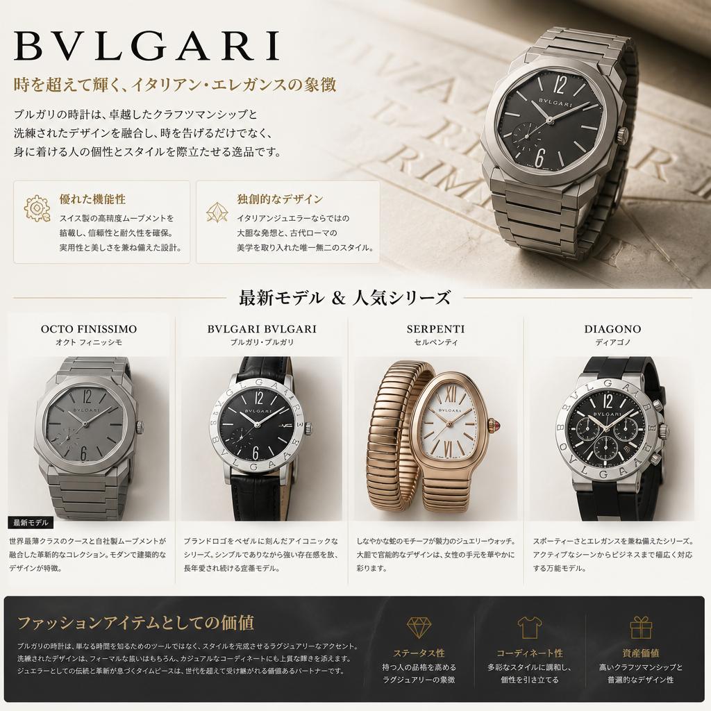 ブルガリ時計の魅力