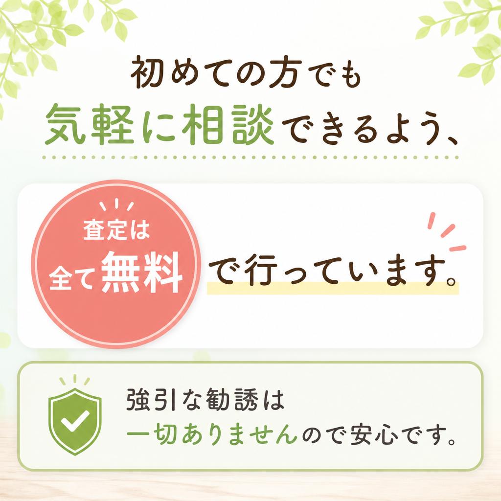 安心の無料査定サービス
