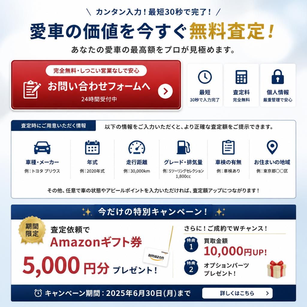 今すぐ査定を申し込もう