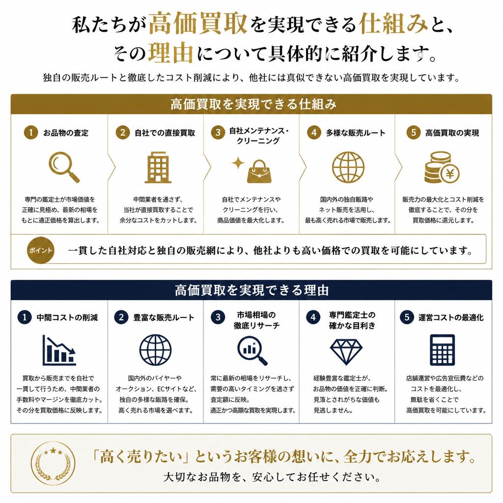 2. 高価買取の理由