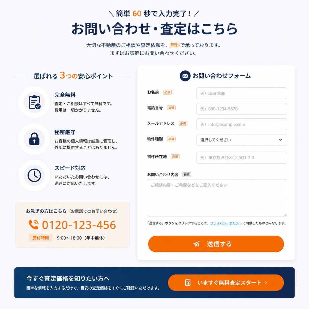 7. お問い合わせ・無料査定のお申し込み