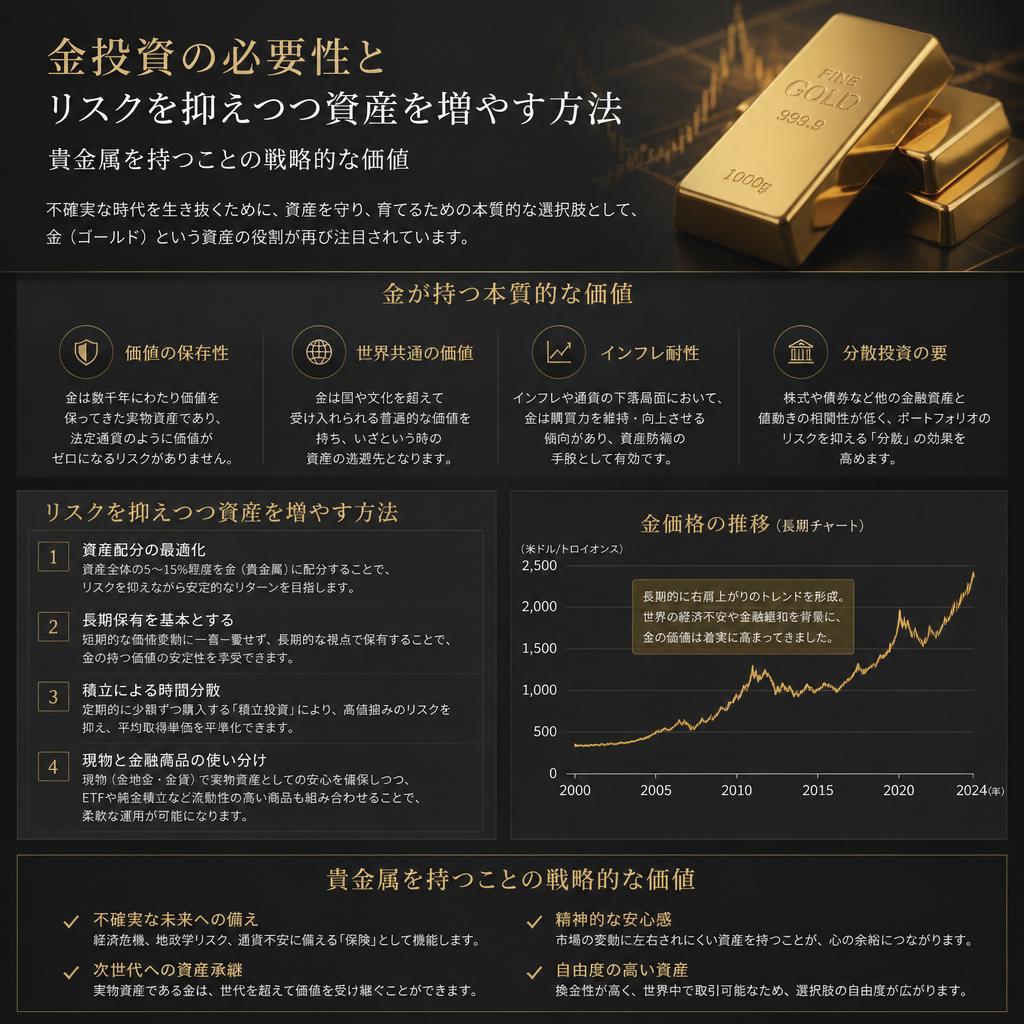 金投資を始めるべき理由
