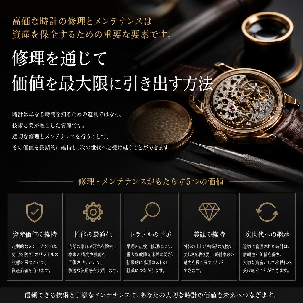 時計修理の役割と価値
