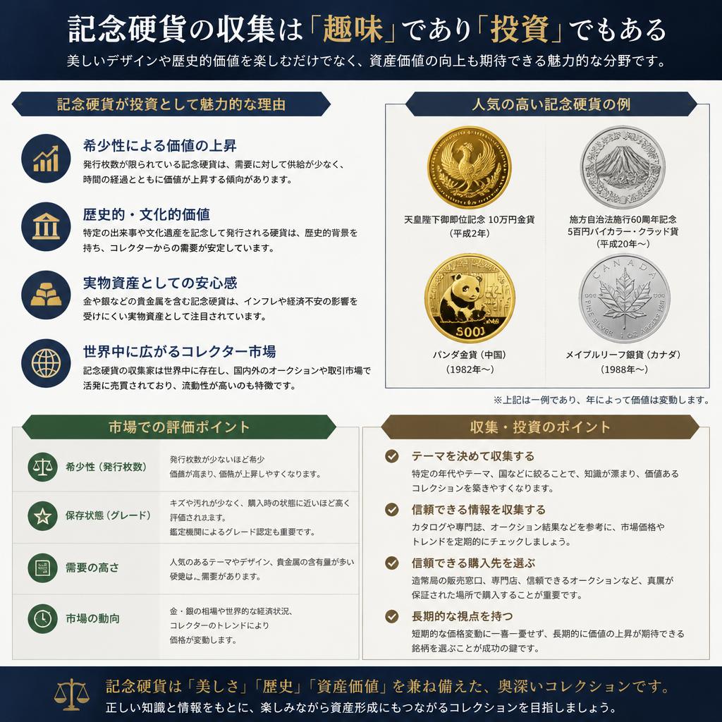 記念硬貨収集の楽しさと投資価値