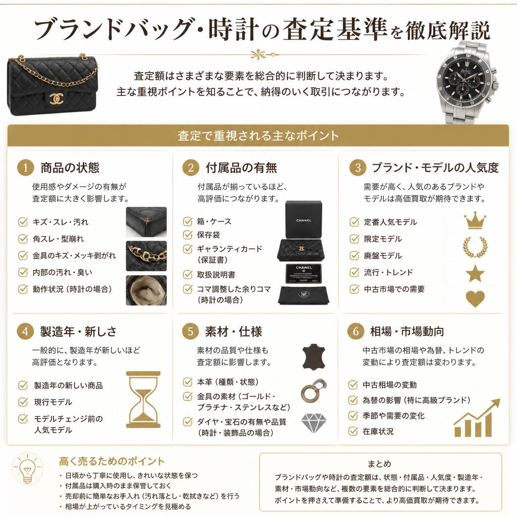 ブランド品査定のポイント