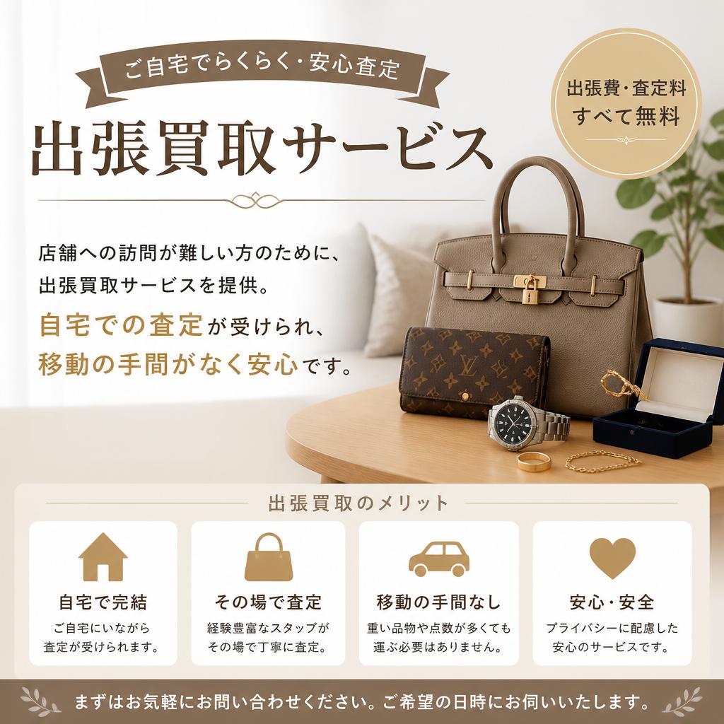 安心の出張買取サービス