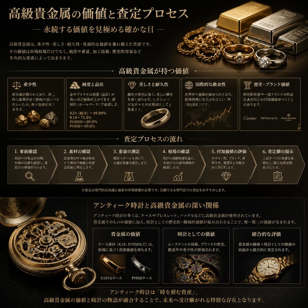 高級貴金属の価値