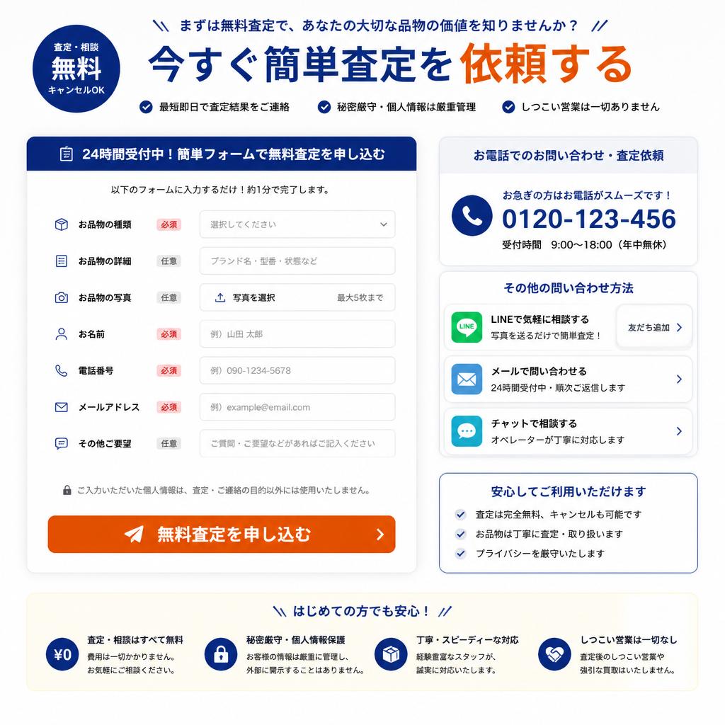 今すぐ査定を依頼しよう！