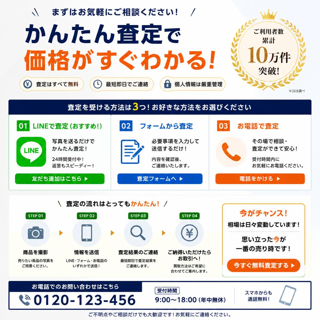 今すぐ査定を受ける！