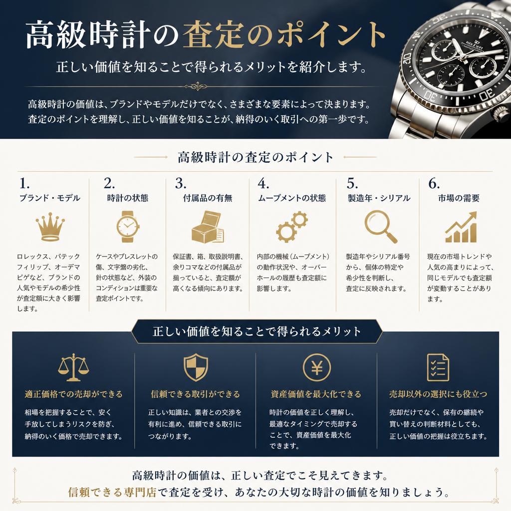 高級時計の価値を見極める